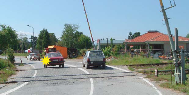 У ситуацији приказаној на слици претицање: